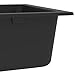 vidaXL Kitchen Sink Black 30 x 19 x 7.2 in Granite