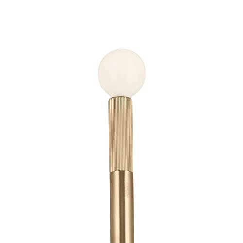 Image of Kichler Odensa 2-Light Wall Vanity, Modern Light in Champagne Bronze, Mount Horizontally or Vertically, for Illuminating Art, TV, Mirrors, Bookshelves, Bed, Vanity, Bar, Hallways (17 inch x 5 inch), 52556CPZ