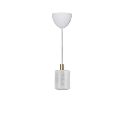 Image of Nordlux SIV Pendant Light White Marble Dining Room E27 Mains 7cm