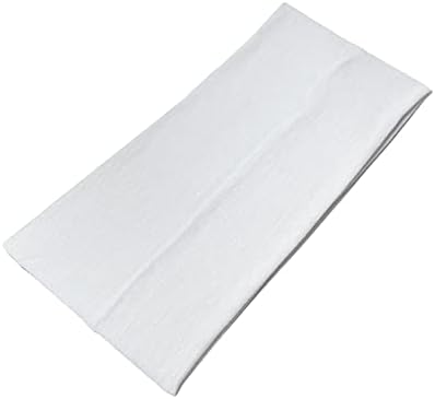 Extra Wide Headbands 11 cm Plain Stretchy Kylie Head Band Unisex Bandeaux Soft Hairbands Yoga Bandana Headband (Black)