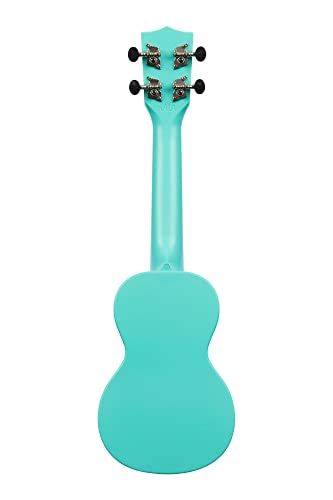 Kala KA-WMG-BL-S – Waterman, ukulélé soprano – Aqua Mist Glow in the Dark - Les Beatles, Paul McCartney, John Lennon, RIngo Starr, George Harrison Kala KA-WMG-BL-S - Waterman, ukulélé soprano - Aqua Mist Glow in the Dark – Image 4