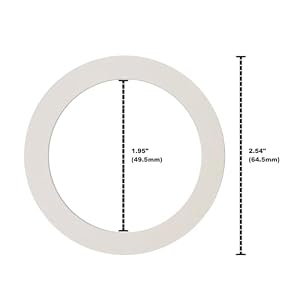 Univen Gasket Compatible with 3 Cup Bialetti Espresso Maker 1.95" (49.5mm) ID x 2.54" (64.5mm) OD Made in USA 3 Pack NOT UNIVERSAL PLEASE CHECK DIMENSIONS BEFORE ORDERING Univen Gasket Compatible with 3 Cup Bialetti Espresso Maker 195 495mm ID x 254 645mm OD Made in USA 3 Pack NOT UNIVERSAL PLEASE CHECK DIMENSIONS BEFORE ORDERING