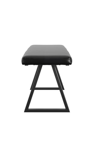 Hyde Bench banc design assise polyuréthane cadre métal noir
