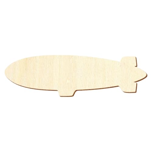 Holz Zeppelin - Deko Basteln 3-50cm, Größe:20cm, Pack mit:1 Stück