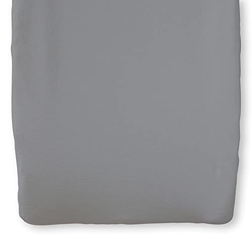 Image of Natemia Organic Cotton Changing Pad Cover - 16x32 - Silky Soft & Hypoallergenic - Fits Cradle & Bassinet - Perfect Baby Shower Registry Gift