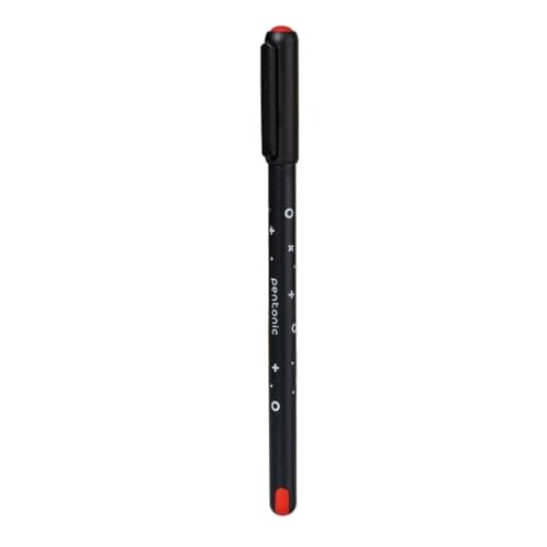 Image of Pentonic Cipher 0.5mm Ball Pen, Black Body Red Ink (Set of 10)