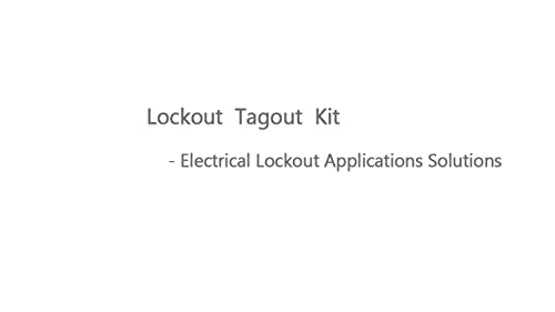 50Pcs Lockout Tagout Kit - Safety Padlocks, Lockout Hasp Breaker, Lockout Ball Valve, Lockout Steel Cable, Lockout Plug, Loto Valve, Lockout Loto Tags, Lockout Set Iwongo Provided #TOP6
