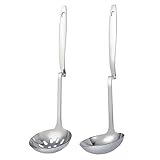 Photo Gallery ounona 2 pezzi cucchiai forati in acciaio ergonomici utensili da cucina resistenti e leggeri cucchiai portata per servire e mescolare in pentole grandi Photo Gallery ounona 2 pezzi cucchiai forati in acciaio ergonomici utensili da cucina resistenti e leggeri cucchiai portata per servire e mescolare in pentole grandi