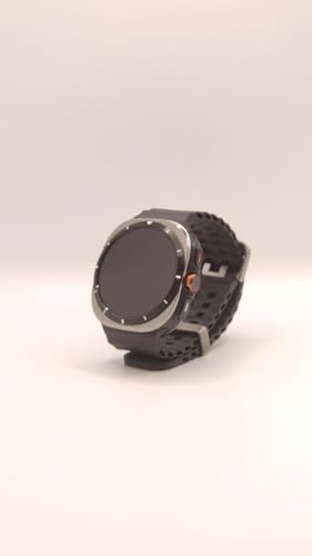 Samsung Galaxy Watch Ultra - 47 mm - titanio - smartwatch con cinturino marino - caucci? - grigio scuro - misura cinturino: S/M/L - display 3,8 cm (1,5')