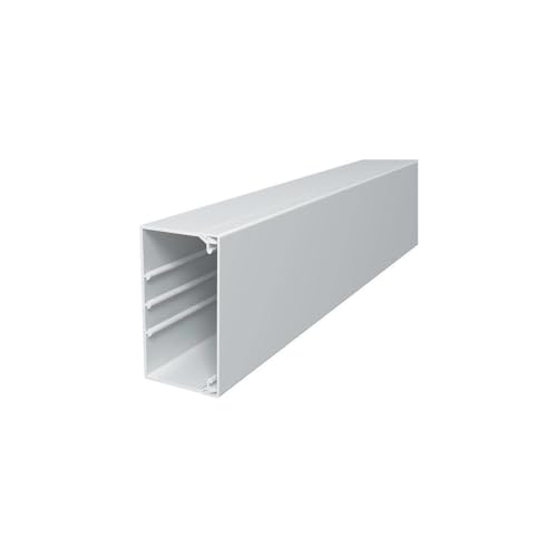 Obo Bettermann WDK60110RW Wdk Canale per incanalatura di cavo, in cloruro di polivinile, in bianco puro, da 60 mm x 110 mm x 2000 mm