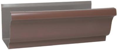 Amerimax Home Products 1800719120 4 in. Brown Galvanized Steel Gutter - Pack of 10