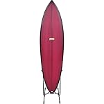 COR Surf Surfboard Stand | Premium Surf Standing Floor Rack Works with Shortboards Longboards | No Center Fin Needed