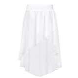 La jupe est faite de polyester et de mousseline, lavage à la main recommandé
