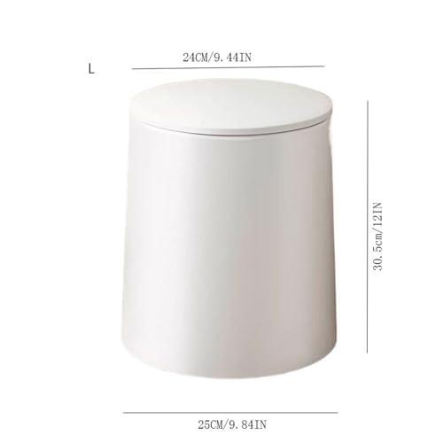 Corbeille à papier légère de luxe avec couvercle pour intérieur moderne - 3