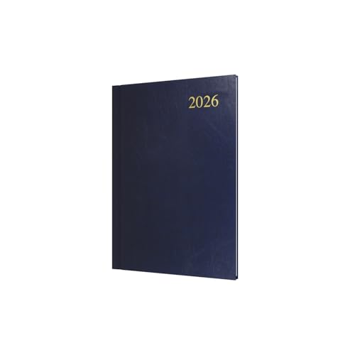 Agenda 2026 de tapa dura Collins Essential A5 azul oscuro