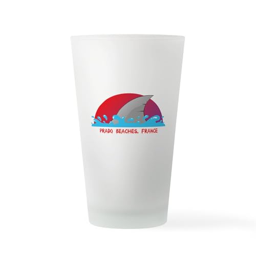 CafePress Prado Beaches France Pint Glass, 16 oz. Drinking Glass