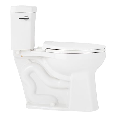 Signature Hardware 483545 Rilla 1.28 GPF Two Piece Elongated Toilet - Standard Seat Included - White