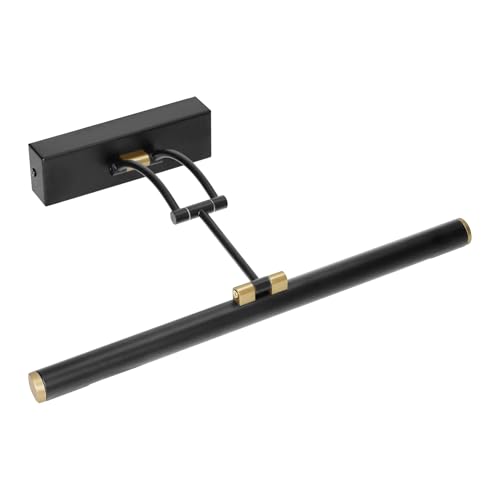 Miratic Badezimmer Lampe 4000K Spiegelleuchte Bad in Schwarz IP44 Wasserdicht Neutralweiß Lichtfarbe Perfekte Lampe für Badezimmer (40cm/7W/770lm)