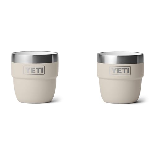 Image of YETI Rambler 4 oz Stackable Cup, Stainless Steel, Vacuum Insulated Espresso /Coffee Cup, 2 Pack