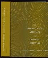 A Psychological Approach to Abnormal Behavior 0137325525 Book Cover