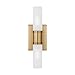 Generation Lighting 4465002-848 Keaton Vanity, 2-Light 80 Total Watts, Satin Brass
