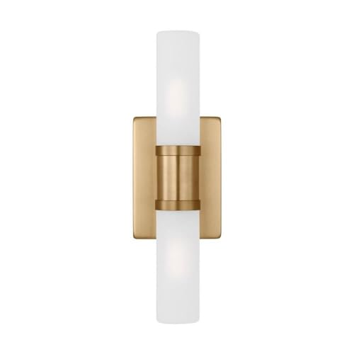 Image of Generation Lighting 4465002-848 Keaton Vanity, 2-Light 80 Total Watts, Satin Brass