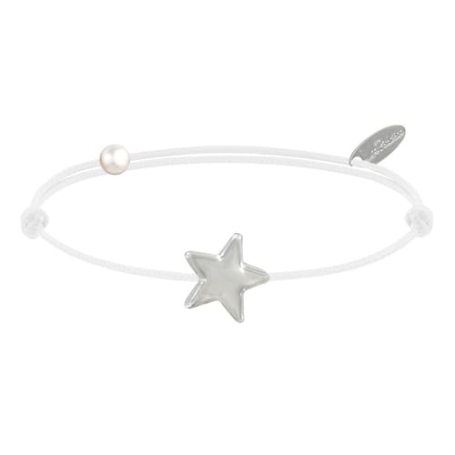 LES POULETTES BIJOUX - Bracelet Lien Etoile d'Argent 925 - Classics - Blanc