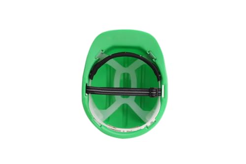 KARAM PN501 Safety Helmet for Men Industrial and Construction Use| Manual Adjustment Type with Adjustable Chin Strap| Triple Corrugation and is Certified Safety Helmet Mint Green