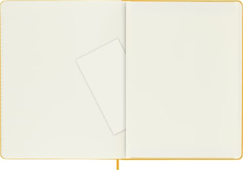 Carnet Moleskine Classic papier ligné grand format XL jaune orangé