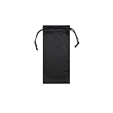 lulubelle ナイロン 巾着袋 撥水 ポーチ 18cm×9cm (ブラック)