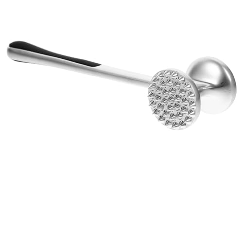 ELAYARD Martello Batticarne Acciaio Doppia Faccia Inteneritore Carne Casa con Manico Lungo Antiscivolo per Bistecca Maiale e Pollo Utensile Cucina Resistente e Facile da Pulire