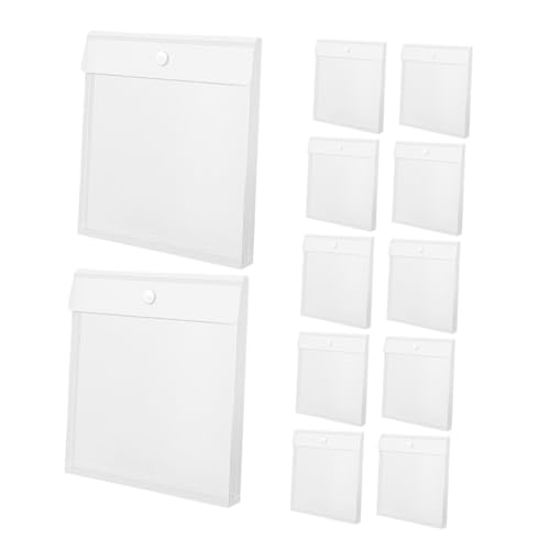 VILLCASE 12pcs Craft Paper Storage Bag Scrapbook Paper Organizer Vinyl Storage Holder Photo Organizer Pp Material Bag