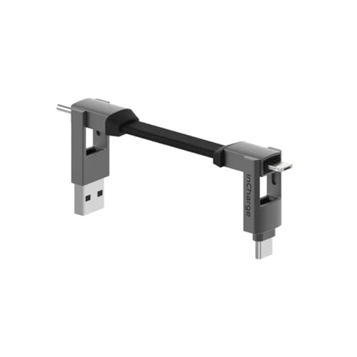 Amazon.co.jp: インチャージ6 グレー 6in1 マルチ充電ケーブル Type-C