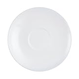 Arcoroc Restaurant - Set 6 platillos para tazas de té de vidrio opal 13cm