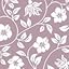 White Floral on Mauve