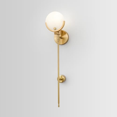 Applique dorée rétro marbre luminaire industriel escalier d'entrée chic