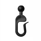 Ganci per tende da gazebo, anelli per tende, ganci in plastica, nero, scorrimento fluido, ganci per binario per sostituire gli accessori del gazebo per tende da esterno, tende per hotel, tende a