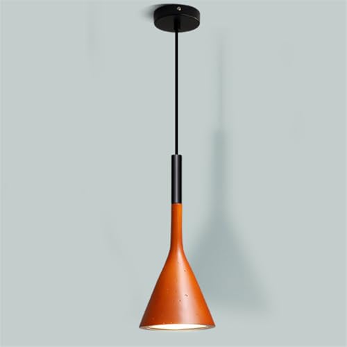 Lámpara colgante de cocina triángulo resina roja para isla decoración nórdica