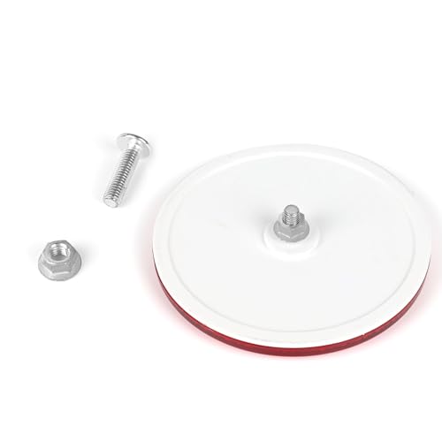 Image of 10 Pack Red Screw on Round Reflectors, E11 Approval Road Safety Gate Posts Rear Reflectors for Trailer Caravan Truck Tractor Boat Lorry Motorcycle Fence Gate Post