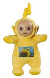 Peluche Laa Laa 32 cm Tomy doudou Teletubbies jaune premier âge