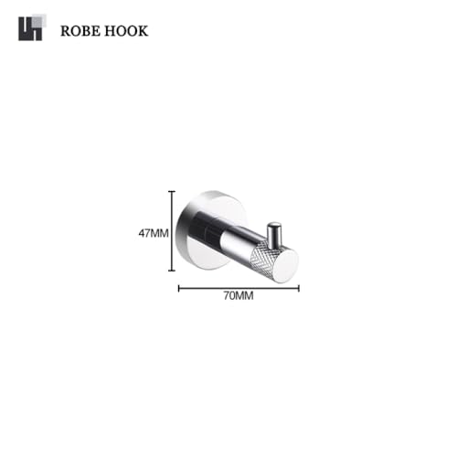 Ensemble de salle de bain fini chrome avec étagère murale design - 3