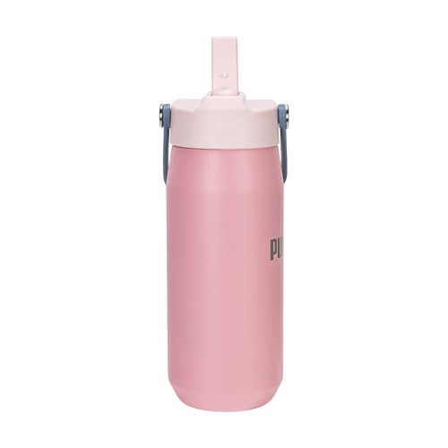 Image of PUMA unisex-adult 18oz Insulated Stainless Steel Water Bottle With Straw & Carry Handle