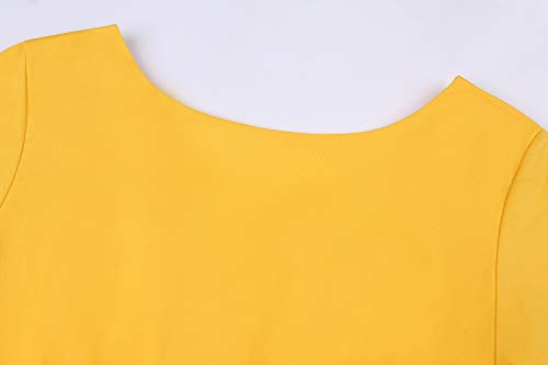 Image of MINTLIMIT Women's 1950s Retro Vintage Cocktail Party 3 /4 Sleeve Swing Dress