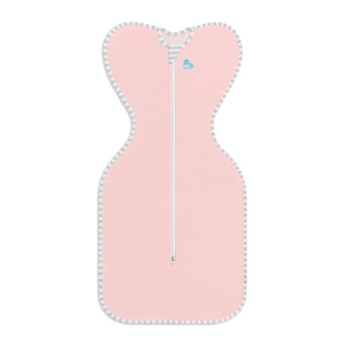 Image of Love To Dream Swaddle UP, Baby Sleep Sack, Twin Zipper for Easy Diaper Changes, Arms UP Position, Hip-Healthy, Lightweight & Breathable, Moderates Temperatures 20-24C, Small 1-3 Months, Dusty Pink