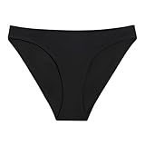 Period Swimwear for Teens and Underwear for Teen Girls, Black Bikini Bottoms for Teenage Girls, Teen Period Swim Bikini Bottom (CA/US, Alpha, Small, Black)