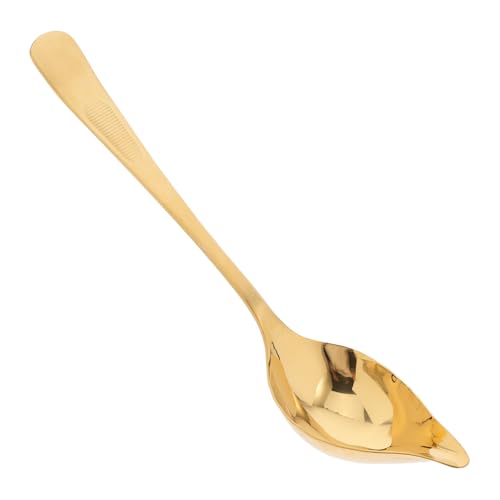 MAGICLULU Cucchiaio da Salsa in Acciaio Inossidabile 304 Beccuccio e Manico, Cucchiaio da Minestra Grande Multiuso per Casa, Ristorante e Hotel, Posata da Portata Professionale