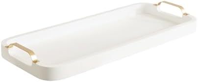 Kate and Laurel Farson Modern Decorative Wood Rectangle Tray with...