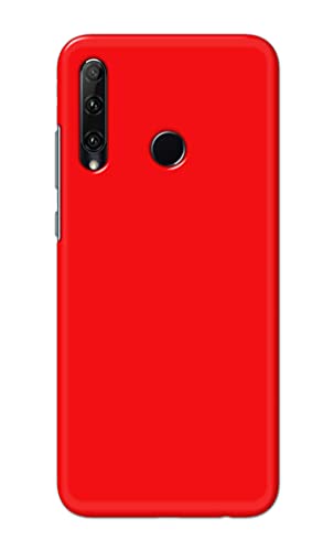 Image of PRINTFIDAA Printed Hard Back Cover Case for Honor 20i | Huawei P Smart+ Plus 2019 | Honor 10i Back Cover (Plain Red) -1803