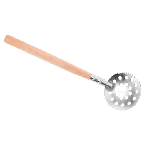 OSOLADY Metal Ice Fishing Gear Ice Scoop Long Handle Reusable Ice Skimmer Ice Fishing Scoop Shovel