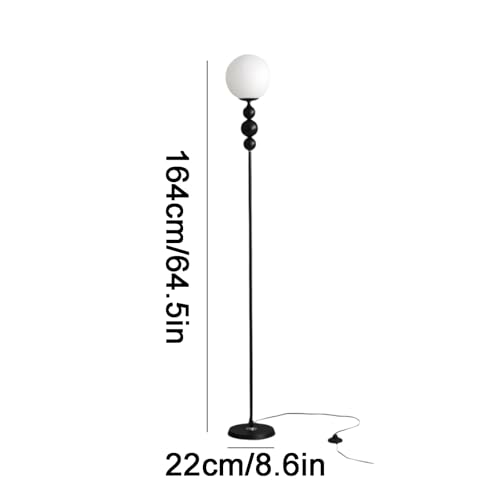 Lámpara de pie de metal y plástico con interruptor de pie para sala de estar 3